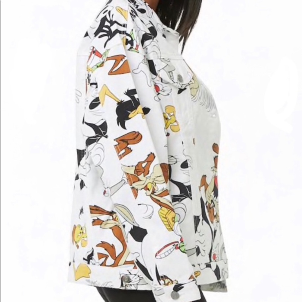Looney Tunes Denim Jacket Sz M - Picture 7 of 7